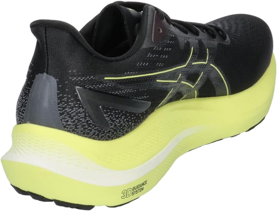ASICS Herren Gt-2000 12 Sneaker, 40.5 EU Black Glow Yellow