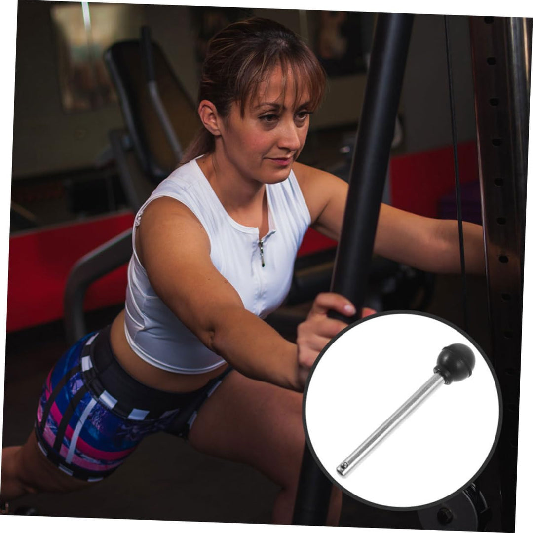 Toyvian 4 Stück Kugelkopf Sicherungsstifte aus Stahl 10x95mm für Gewichtsstapel Gym Zubehör Krafttra