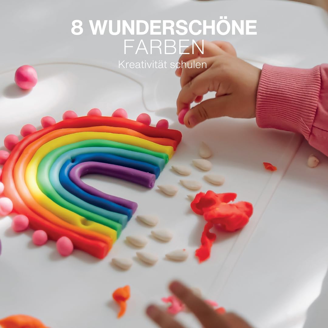 KNETÄ Dosen Knet Set I Für Kinder ab 1 Jahr I I Vegan I Unbedenklich (8er Set) 8er Set Standard, 8er