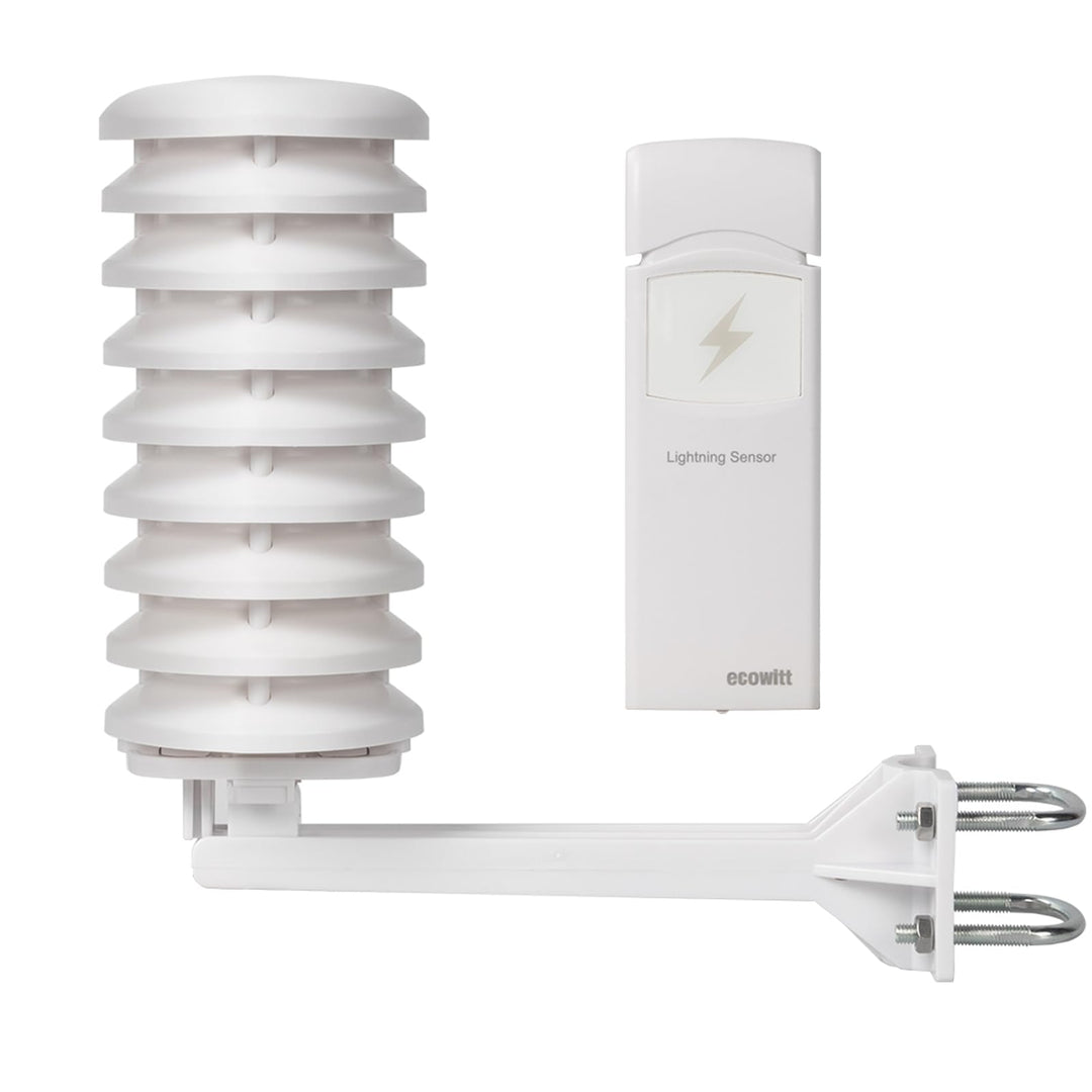 Ecowitt Wireless Lightning Detector Sensor WH57, Wetterstation Aussensensor für Ecowitt Ecosystem, n