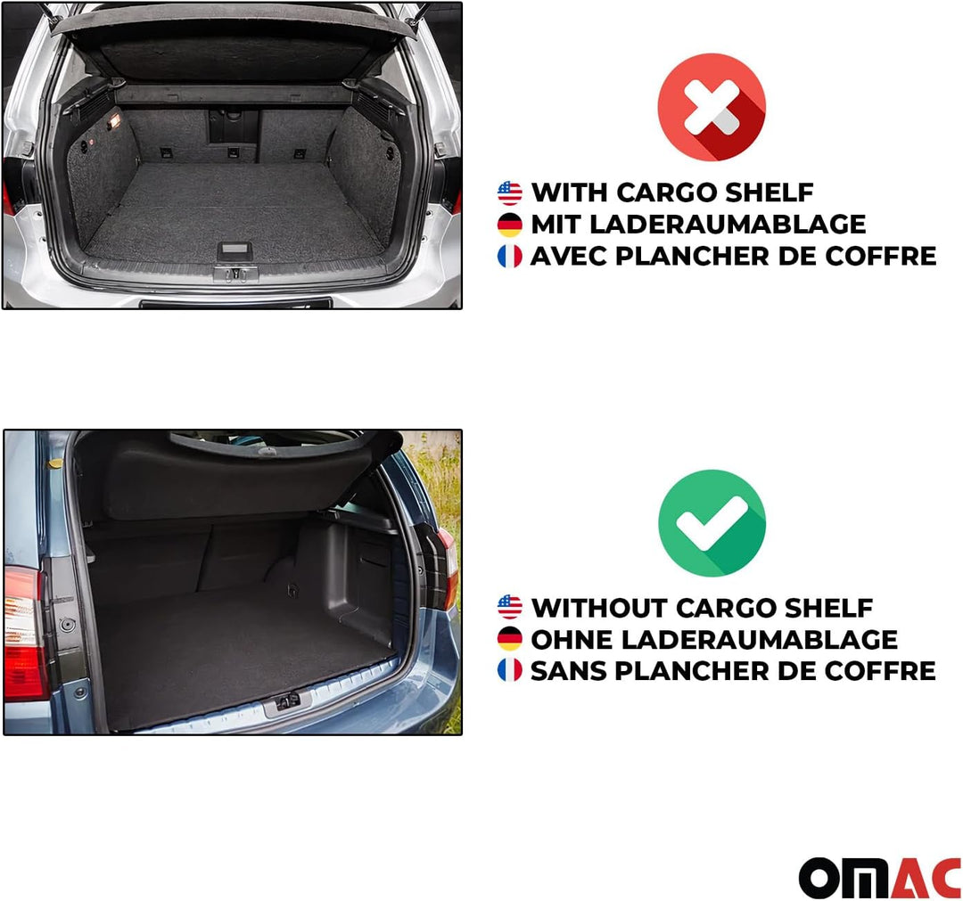 OMAC Gummi Kofferraumwanne kompatibel mit Audi A3 RS3 Sportback 2012-2020 TPE Laderaumwanne