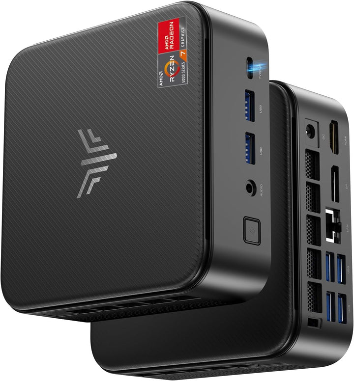 NiPoGi Mini PC 32GB DDR4 1TB SSD, AMD Ryzen 7 5700U(Bis zu 4.3 GHz,8C/16T) Micro Desktop Computer Fü