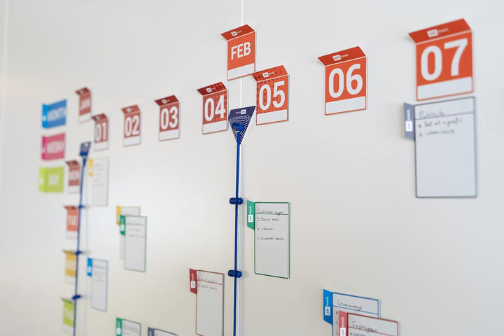 PATboard Weeknumber planning board set - Magnetkarten für eine Lean Planungstafel - Planen mit Woche