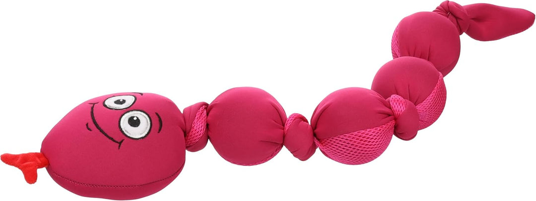 Flamingo Hundespielzeug Snala Schlange Emoji – Rosa – 70 cm | Schwimmfähig, strapazierfähig & unterh