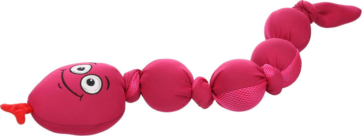 Flamingo Hundespielzeug Snala Schlange Emoji – Rosa – 70 cm | Schwimmfähig, strapazierfähig & unterh