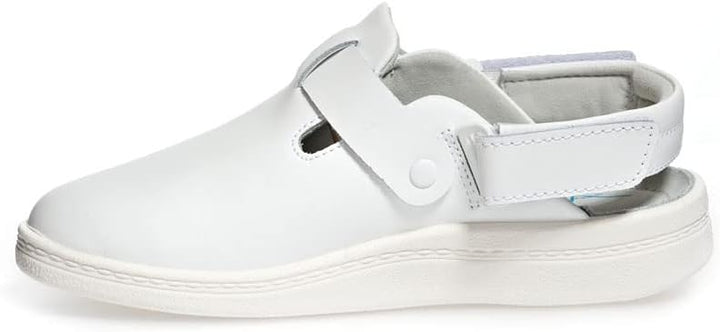 Abeba Clog 7208 - the original, Glattleder, weiss, zertifiziert, 35 35 EU, 35 EU