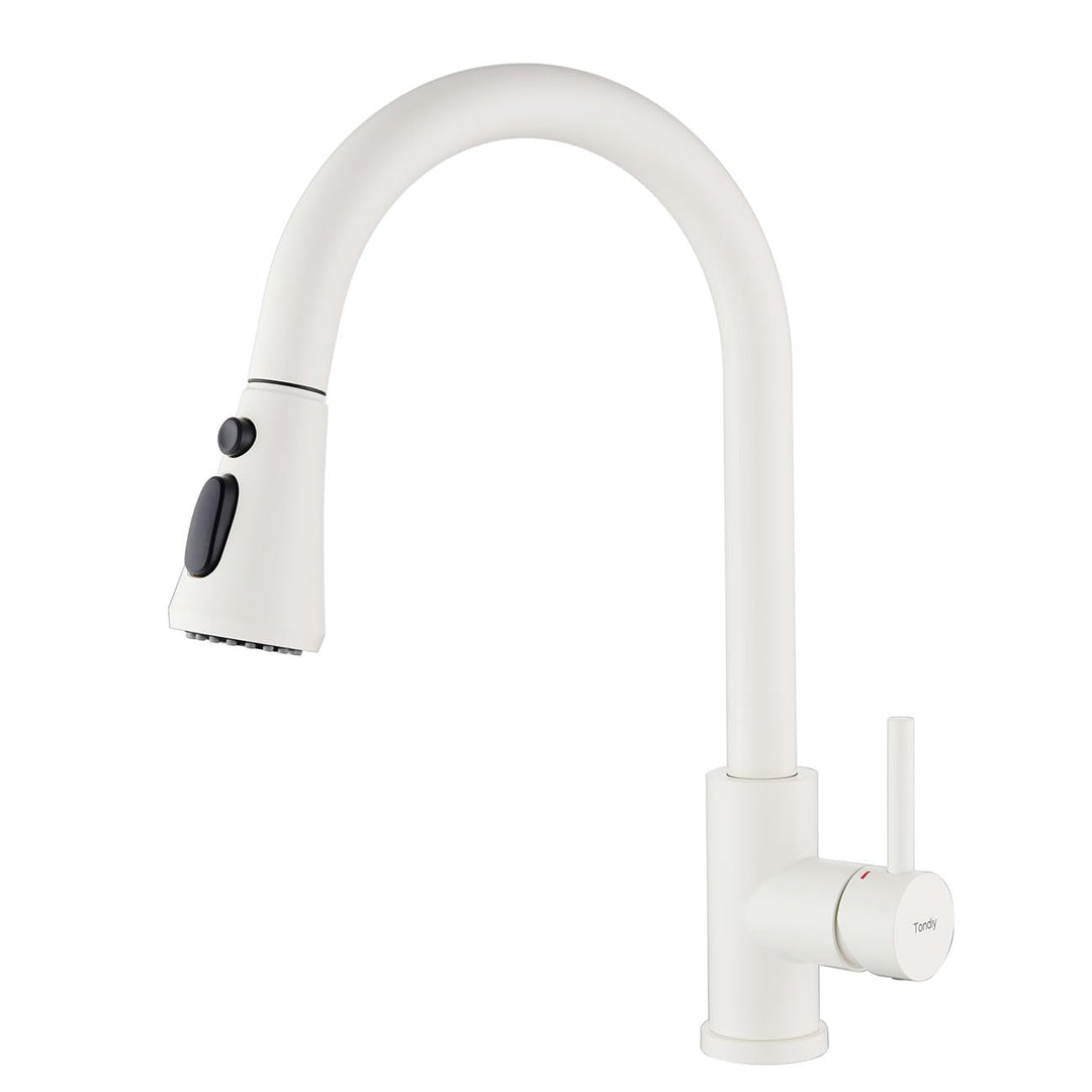 Wasserhahn Küche mit Ausziehbar Brause, Küchenarmatur mit 3 Strahlarten, 360° Drehbare Armatur Küche