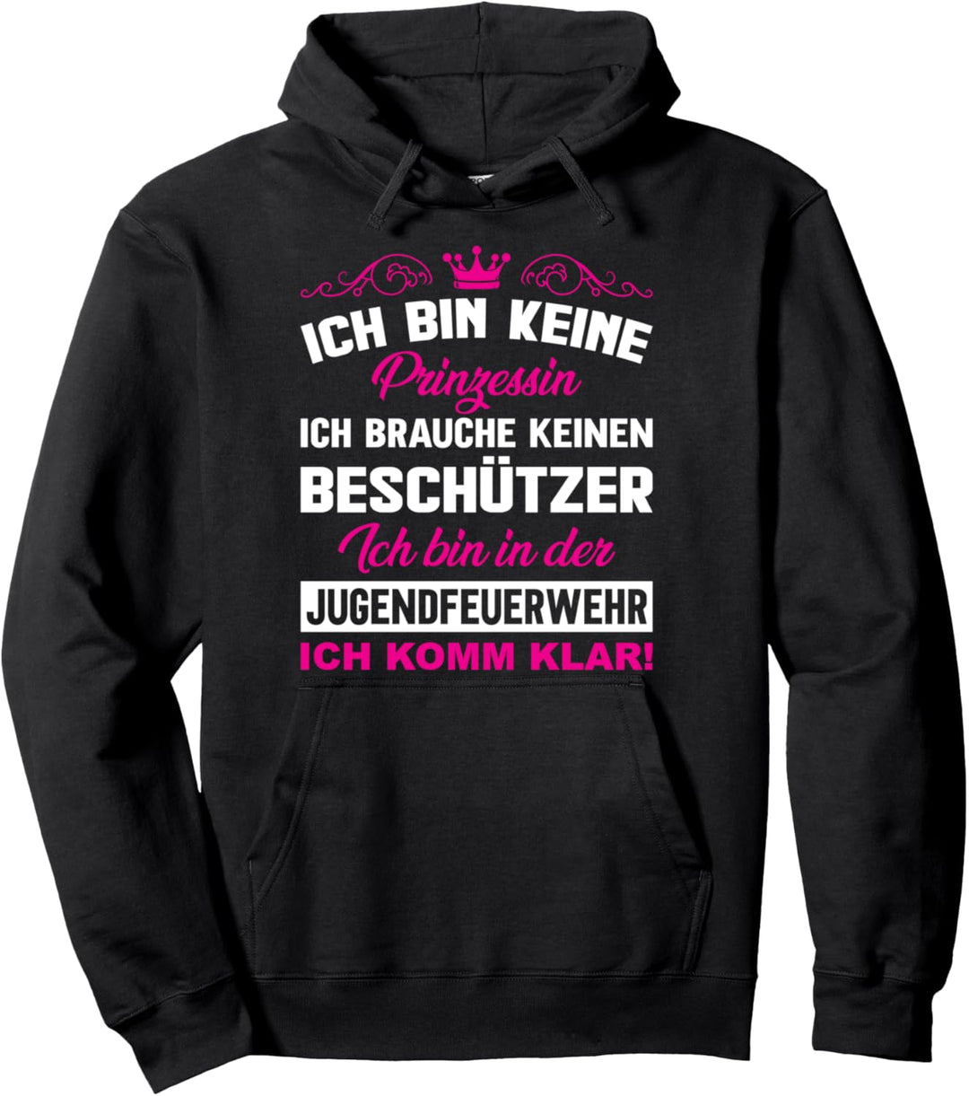 Feuerwehrfrau in bin in der Jugendfeuerwehr Jugend Feuerwehr Pullover Hoodie