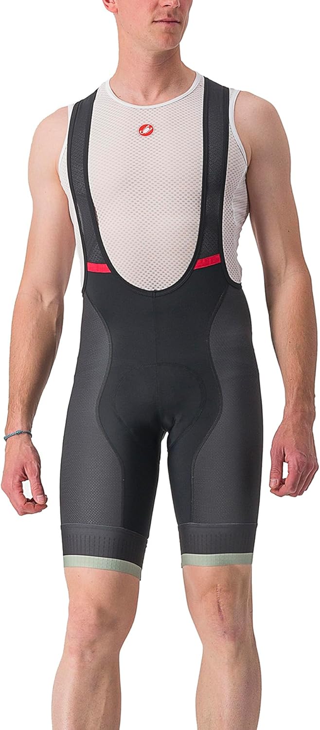 Castelli Herren Shorts Competizione Kit Bibshort S Schwarz/Verteidiger Grün, S Schwarz/Verteidiger G