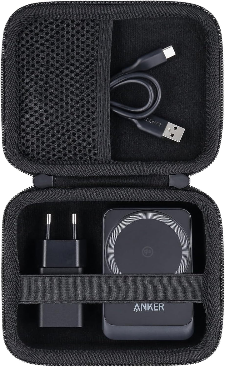 co2CREA Hart Tragbare Schutzhülle Etui Tasche für Anker MagGo 3-in-1 Ladestation 15W kabelloser Lade