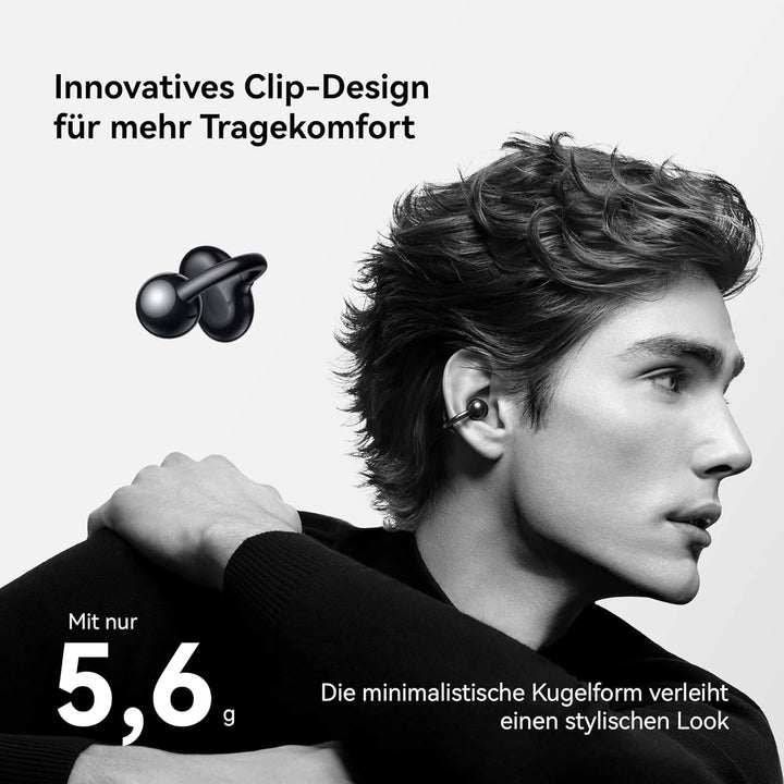 HUAWEI FreeClip, kabellose kopfhörer mit Innovatives Clip-Design, Intensives Open-Ear-Hörerlebnis, K