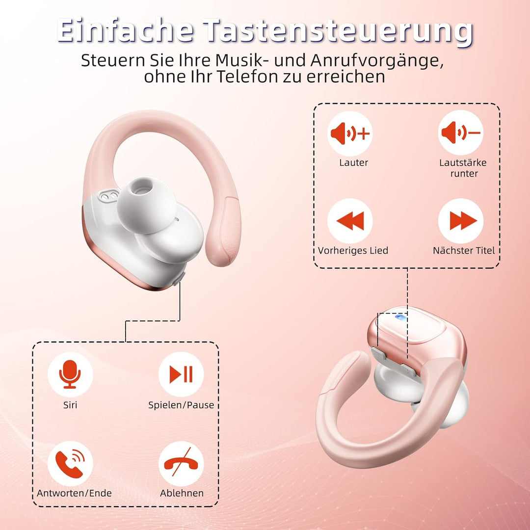 Ulfsaar Bluetooth Kopfhörer, Ear Kopfhörer Kabellos Bluetooth 5.3 mit HD Mikrofon, Wireless Kopfhöre
