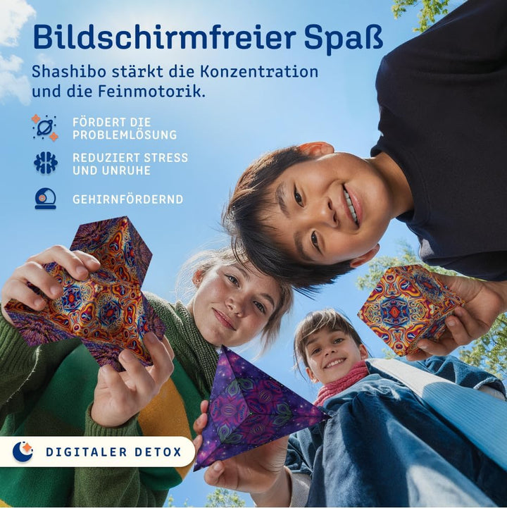 SHASHIBO Shape Shifting Box – Fidget Cube mit 36 Seltenerdmagneten – verwandelt sich in über 70 Form