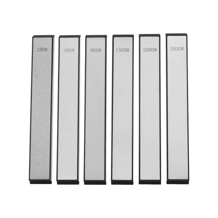 ECSiNG 6 Stück Diamant-Schärfsteine (23 × 8 × 160 Mm) mit Den Körnungen 180 400 800 1500 2000 Und 30