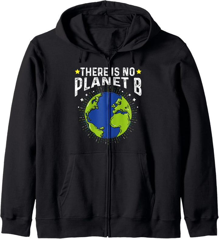 Earth Day Planet There is no Planet B Klimaschutz Grün Natur Kapuzenjacke