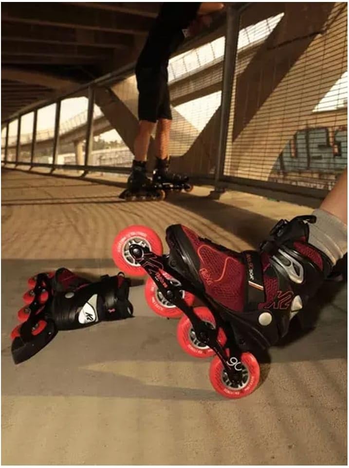 K2 Damen Alexis 90 Boa Inline Skates EU: 38 (UK: 5 / US: 7.5) burgandy - orange, EU: 38 (UK: 5 / US: