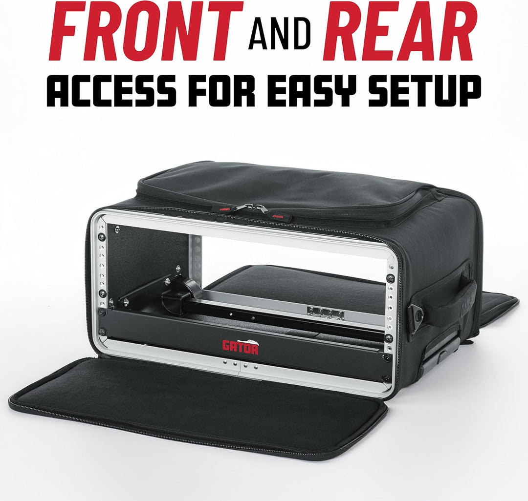 GATOR-Koffer Gestell 19" GR 3 U aus verstärktem Nylon mit Rädern 3 U Casters, 3 U Casters