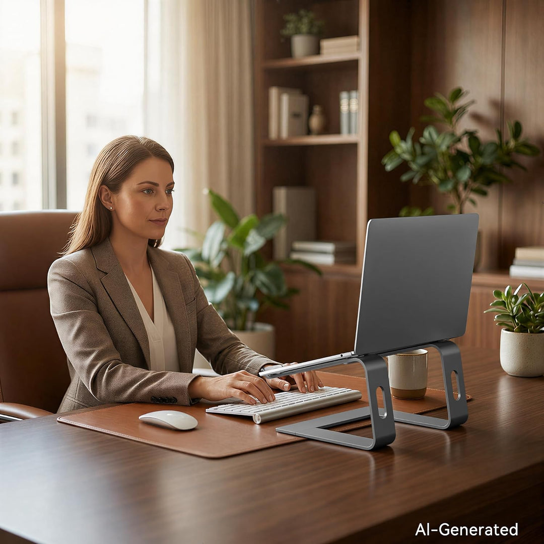 SOUNDANCE Laptop-Ständer, Aluminium-Computer-Erhöhung, ergonomischer Laptop-Ständer für den Schreibt