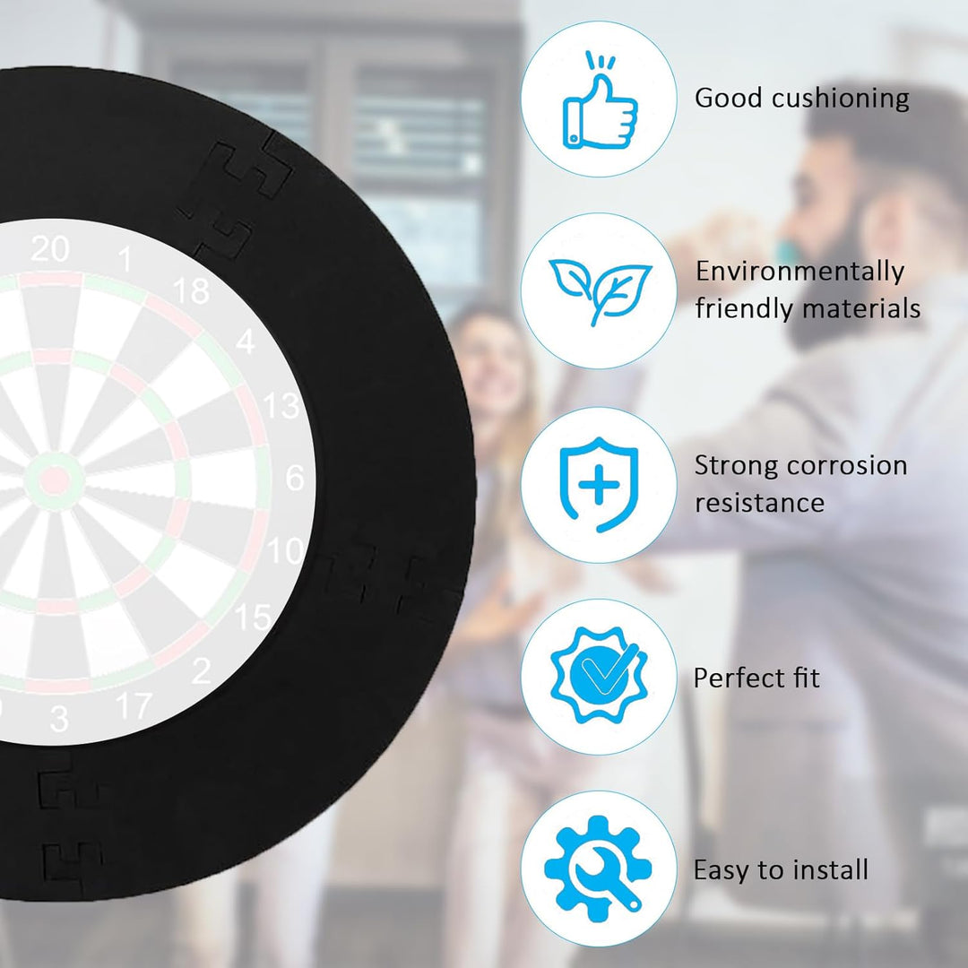 Dartscheibe Schutzring, Ø45 cm Surround Dartscheibe,2,5cm Dick Surround Auffangring Dart Backboard,E