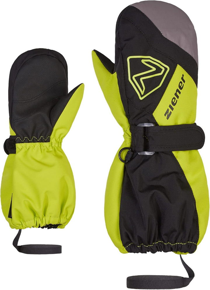 Ziener Unisex Baby Laurus Mitten Ski-Fäustling/Winter | wasserdicht, Lange Stulpe, reflektierend, 98