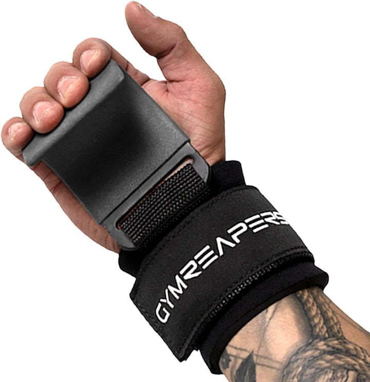 Gymreapers Weight Lifting Hooks (Pair), Heavy Duty Power Wrist Straps Hand Grip Support For Deadlift