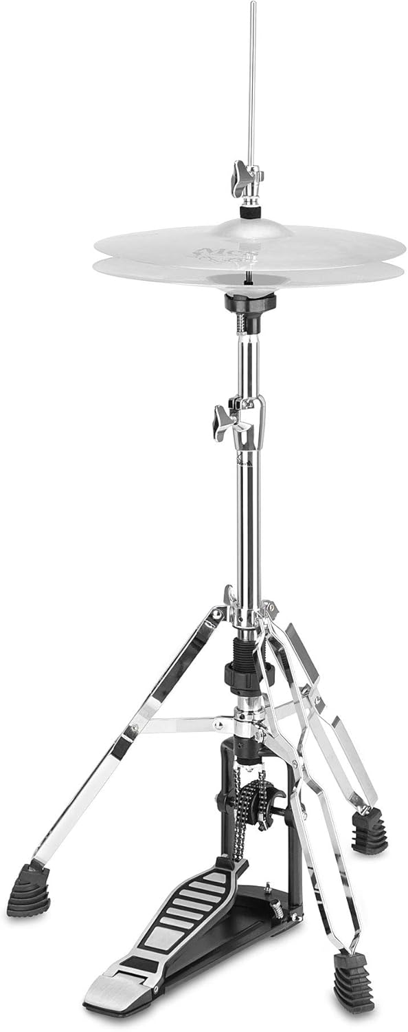 XDrum Hi-Hat Ständer Pro (stabile Bodenplatte, massive Fussplatte mit Doppelkettenzug, Federspannung