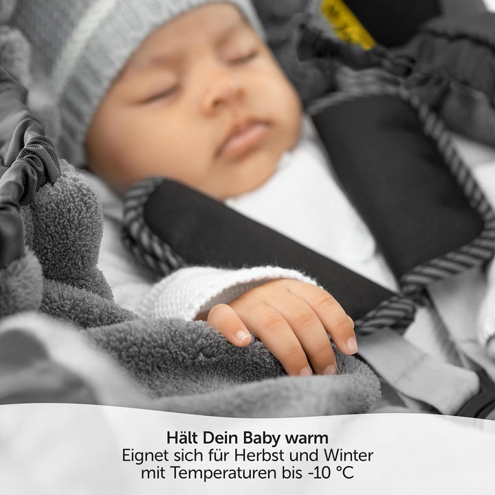 Zamboo Einschlagdecke für Babyschale und Kinderwagen - praktische Alternative zum Baby Winter-Fusssa