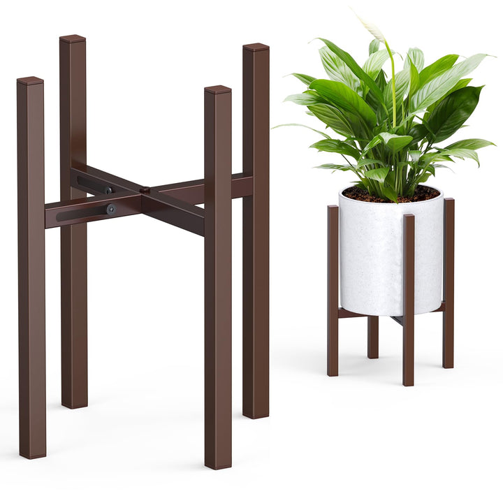 STLOVe Pflanzenständer Metall, Verstellbarer Blumenhocker Modern Blumenständer für Wohnzimmer, Büro,