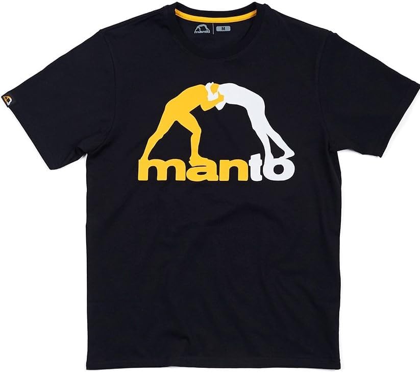 MANTO T-Shirt, Logo, schwarz Grösse M