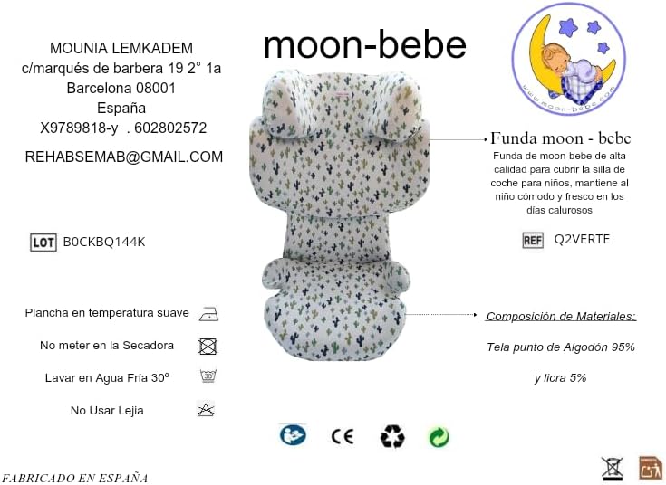 moon-bebe Bezug kompatibel mit Cybex Solution Q2 Fix, Weiss, weiss