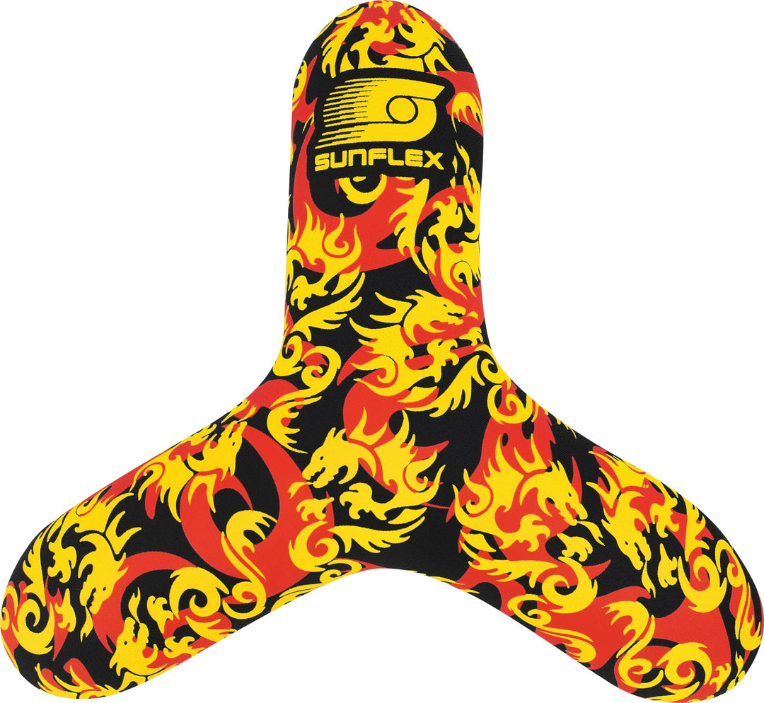 Sunflex® Wurfscheibe Triangle Flames Dragon | leichtes Wurfgerät für den Strand &amp; den Park mit gross