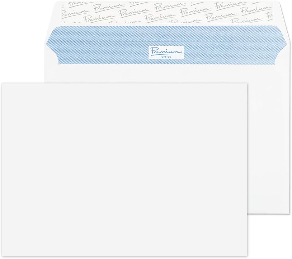 Blake Premium Office 36126DE Deutsches Fenster Versandtasche Haftklebung Ultra Weiss Wove Ohne Fenst