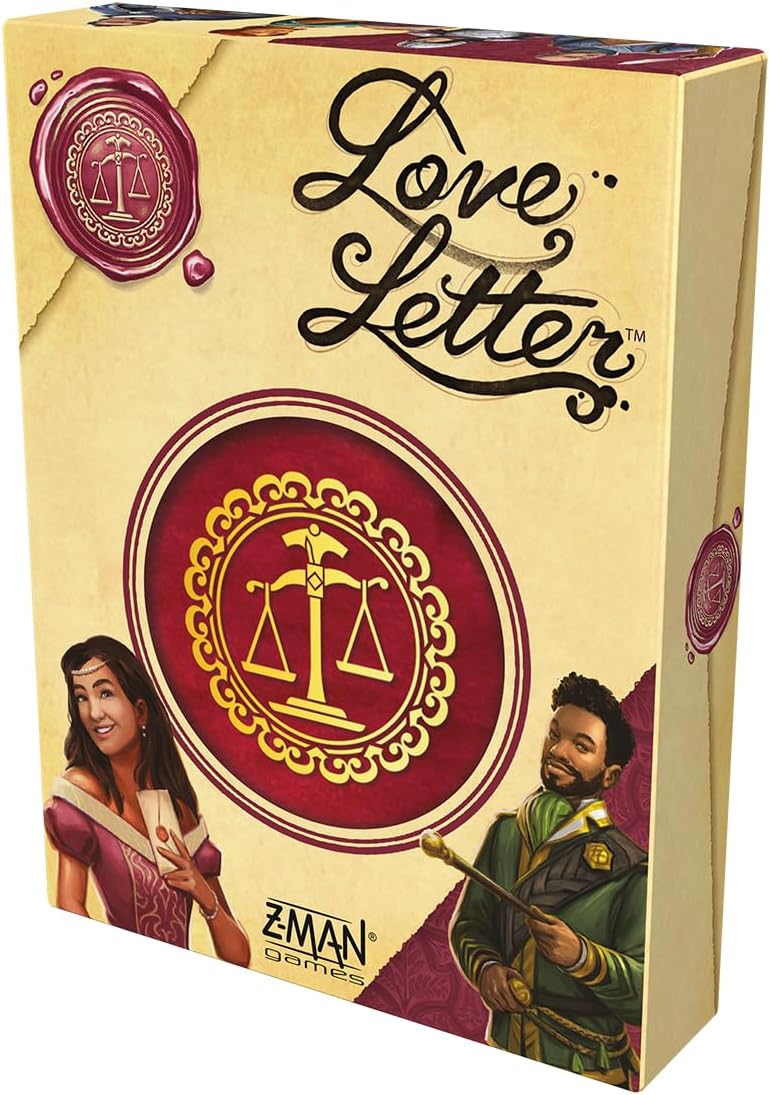 Z-Man Games, Love Letter, Kennerspiel, Kartenspiel, 2-6 Spieler, ab 10+ Jahren, 15 Minuten, Deutsch