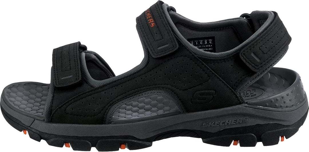 Skechers Herren Tresmen-Garo Open Toe Water Sandal 40 EU Black Synthetic, 40 EU Black Synthetic