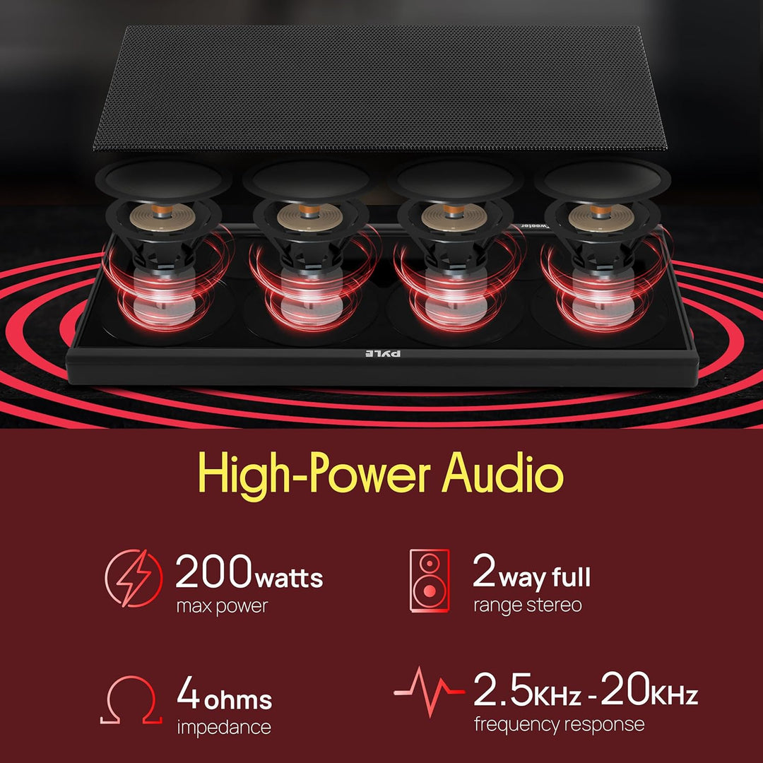 PYLE PLTWVS 6 Wege, 200 W Sunvisor Halterung Car Audio System Hochtöner