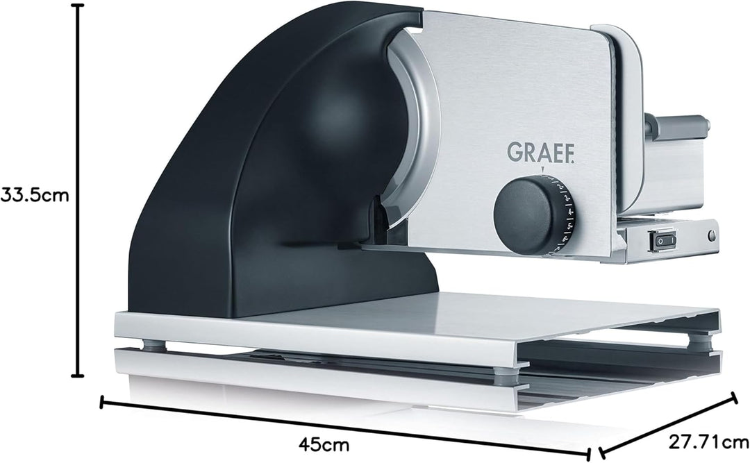 Graef SKS902EU Allesschneider, aluminium eloxiert/schwarz Aluminium Eloxiert / Schwarz, Aluminium El