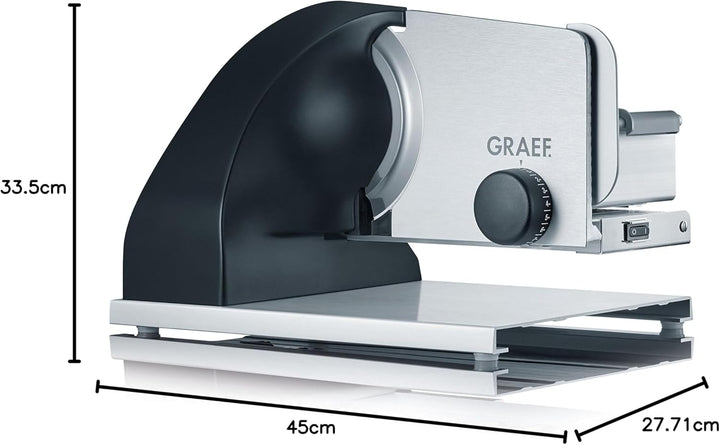 Graef SKS902EU Allesschneider, aluminium eloxiert/schwarz Aluminium Eloxiert / Schwarz, Aluminium El