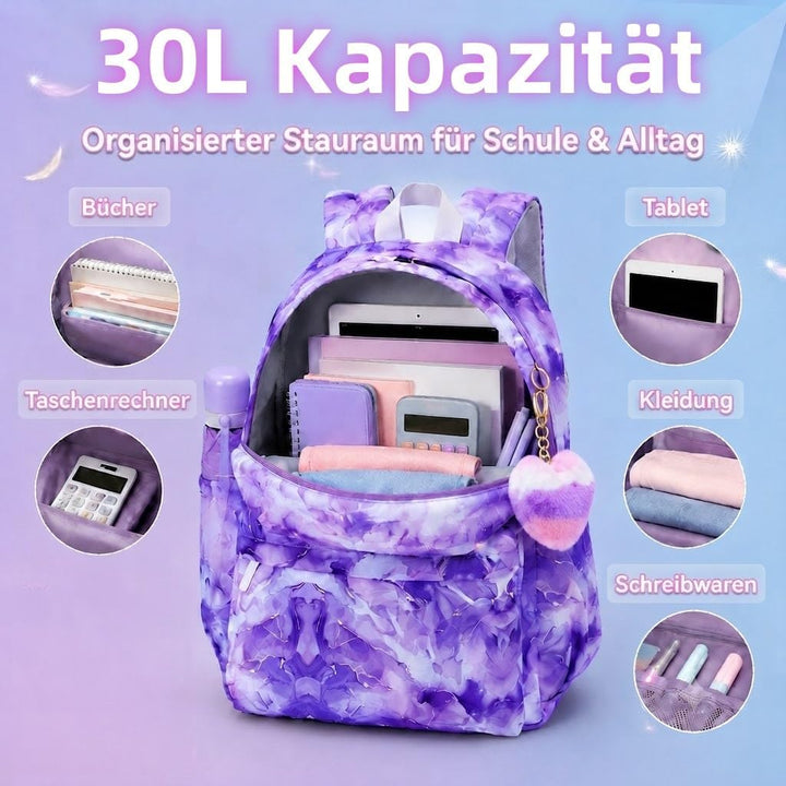 SUN EIGHT 30L Laptop-Rucksack Damen, Wasserabweisender Schulrucksack für Schule, Uni &amp; Reise, Grosse