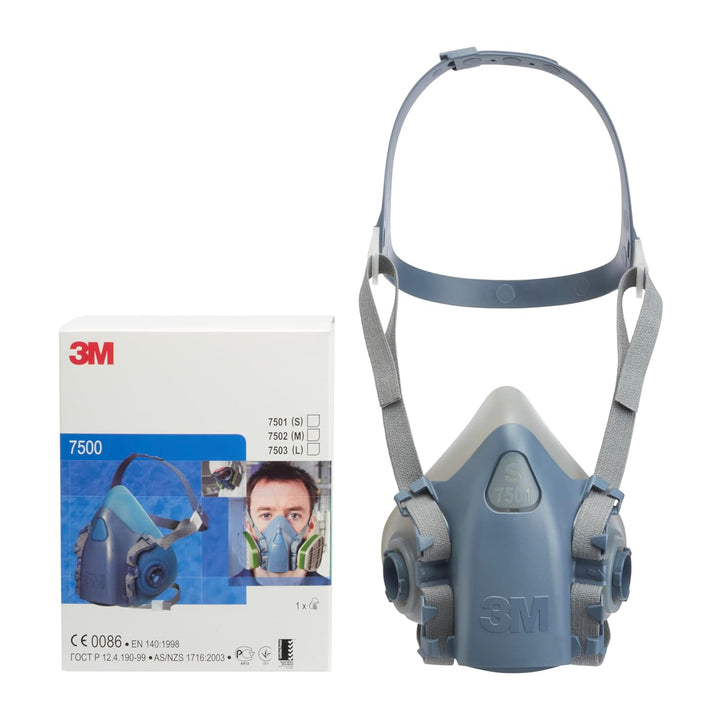 3M Halbmaskenkörper, aus Silikon mit strukturierter Gesichtsabdichtung, Grösse S, 1 Stück, 7501
