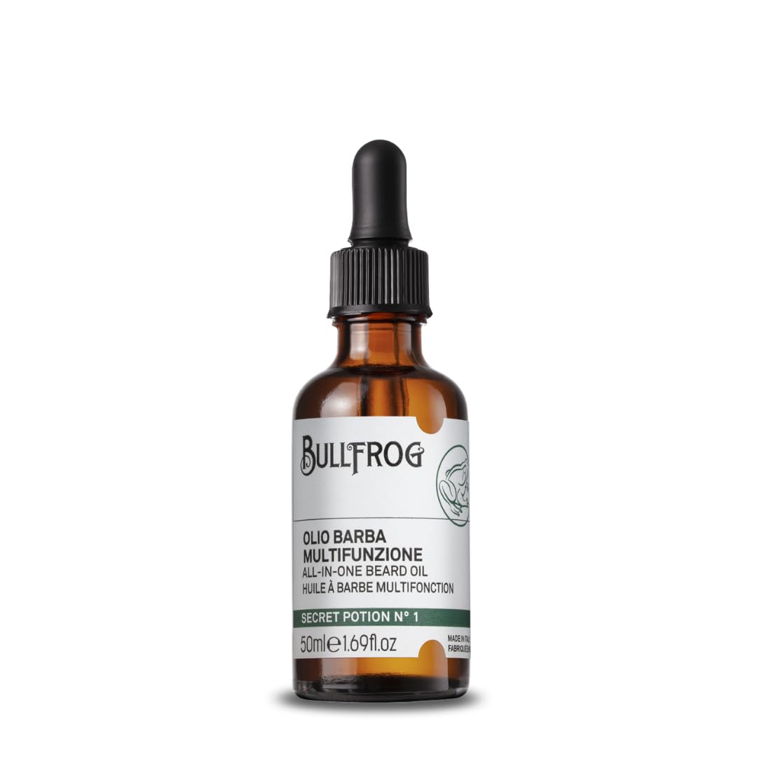 Bullfrog Secret Potion N.1 Multifunktionales Bartöl 50ml – Duftend und Nährend – Holzig, Aromatisch