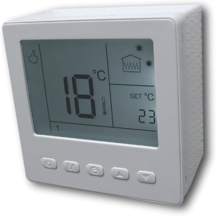 SM-PC®, Digital Raumthermostat Thermostat programmierbar weiss AUFPUTZ #ap857