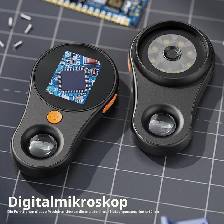 WIYETY Mini-Mikroskop: Hand Mikroskop Tragbares Taschenmikroskop mit 2" IPS-Bildschirm, 500X Kinderm