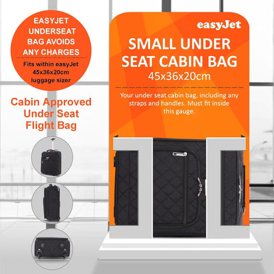 Aerolite Koffer Handgepäck Passend für easyJet 45x36x20 Neu 2023 Handkabine Gepäck Untersitztasche T