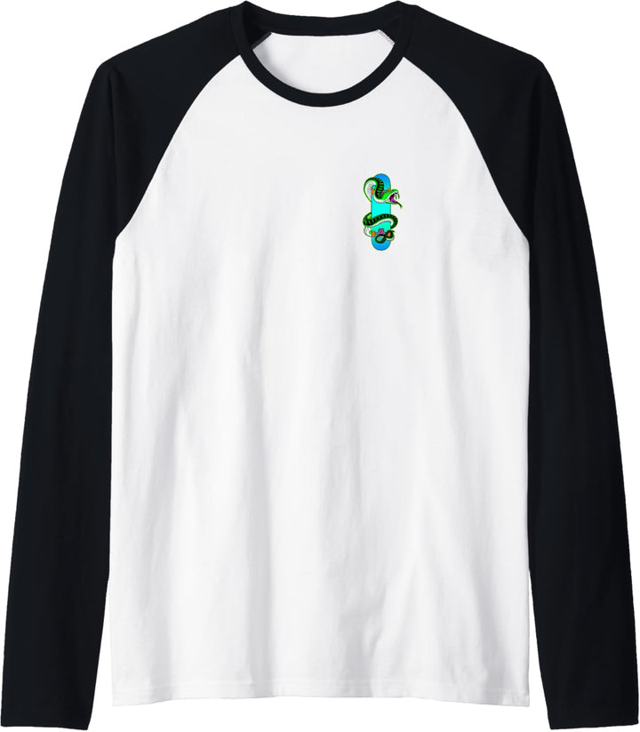 Skateboard Snake Raglan