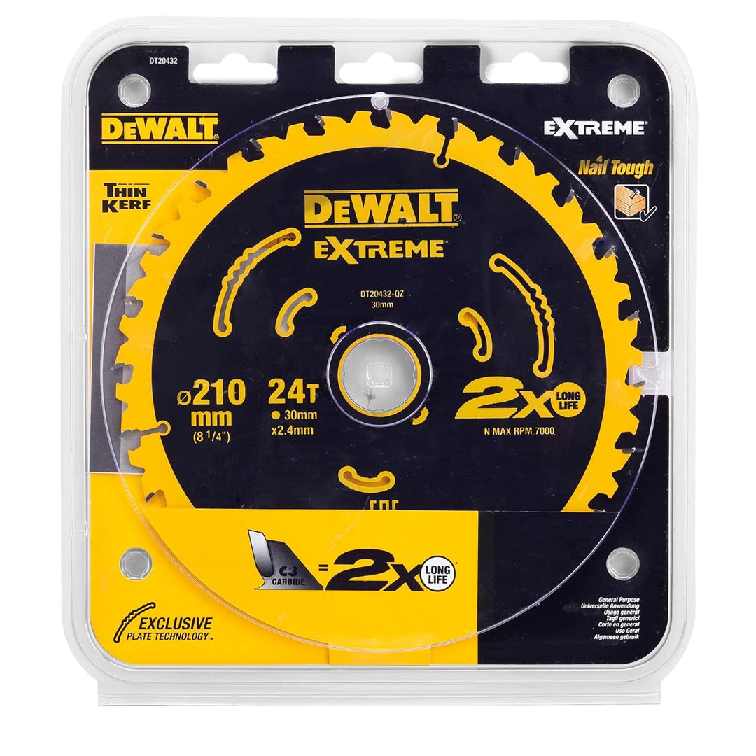 DEWALT DT20432-QZ Kreissägeblatt 210 x 30 x 2.4mm Zähneanzahl: 24 1St.