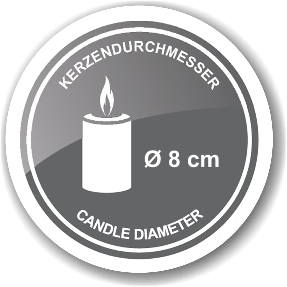 EDZARD Adventskranz Alva, Durchmesser 31 cm, Edelstahl, silberfarben, für Stumpenkerzen ø 8 cm
