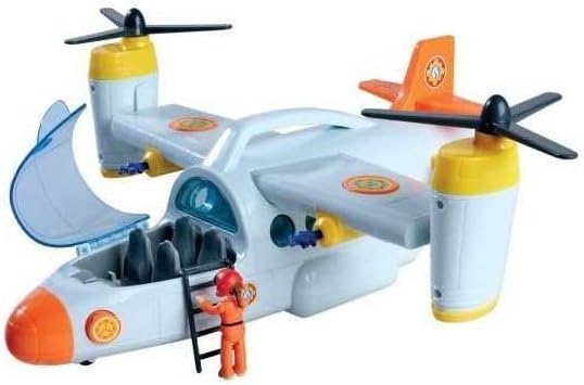 Simba Feuerwehrmann Rettungsflugzeug Sam 109252615038 +3 Jahre 42 cm mit Werferfunktion mit Licht un