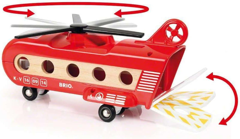 BRIO World 33886 - Eisenbahn-Transporthubschrauber