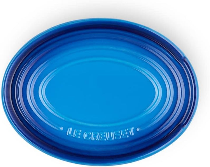 Le Creuset ovale Löffelablage aus Steinzeug, Azure, 71507152200099, Azure