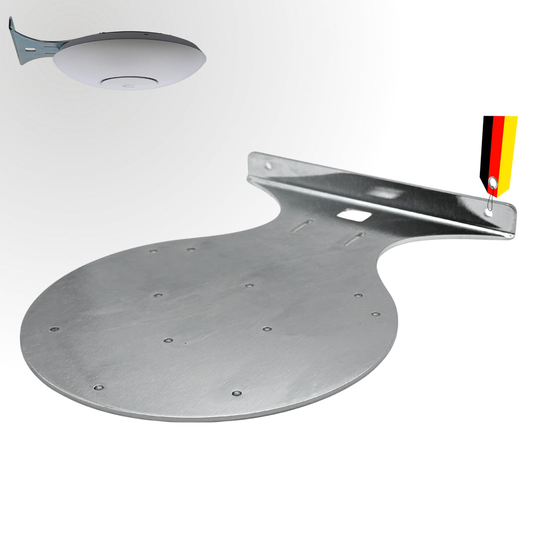 Wandhalterung für Ubiquiti UniFi U7 & U6, Stahl, 90 Grad Winkel, Wandmontage, Made in Germany, Edels